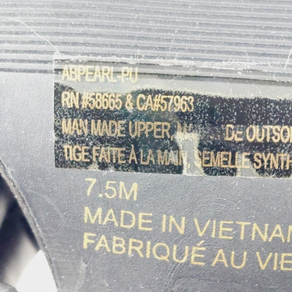 New Abound Pearl Black Cross Band Flare Block Heel Sandals K369 - Picture 11 of 13